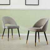 Modern Home Open Back Side Chair Matte Finish Fabric Dining Chair Clearhalo ' kitchen&dining_furn' 'Dining Chairs' 'Dining Tables & Seating' 'dining_chair' 'Furniture' 'furniture_dining_chair' 'Kitchen & Dining Furniture' 'kitchen' 1200x1200_01538f20-beb9-4747-8e0d-995793627315