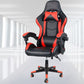 Sedia da scrivania moderna Sedia da gioco ergonomica in pelle Sedia con schienale alto con ruote