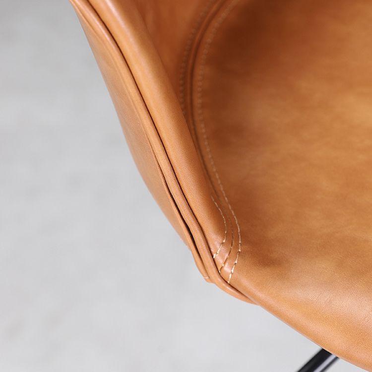 Contemporary Adjustable Height Barstool Faux Leather Swivel Barstool Clearhalo 'Bar Furniture' 'Bar Stools' 'bar_stools' 'furn' 'furn_bar_stools' 'Furniture' 'Kitchen & Dining Furniture' 1200x1200_01546bdd-1e2d-44aa-8260-342404886e26