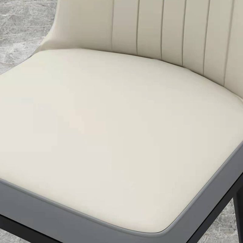 Glam Style Dining Chairs Armless Parsons Chairs with Metal Legs Clearhalo ' kitchen&dining_furn' 'Dining Chairs' 'Dining Tables & Seating' 'dining_chair' 'furn' 'furn_dining_chair' 'Furniture' 'furniture_dining_chair' 'Kitchen & Dining Furniture' 'kitchen' 1200x1200_0155074f-d7ef-46a2-b328-b089781a23fe