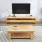 Contemporary Wood TV Console Open Storage TV Media Stand for Living Room