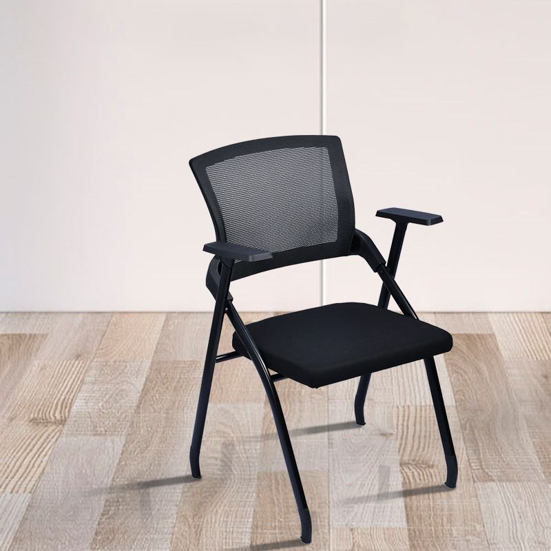 Modern Breathable AirGrid Arm Chair Microfiber Black Conference Office Chair Clearhalo 'furn' 'furn_office_chair' 'Furniture' 'Office Chairs' 'Office Furniture' 'office_chair' 1200x1200_015717cc-fa1f-4d8f-ae1e-4c90beac20e0