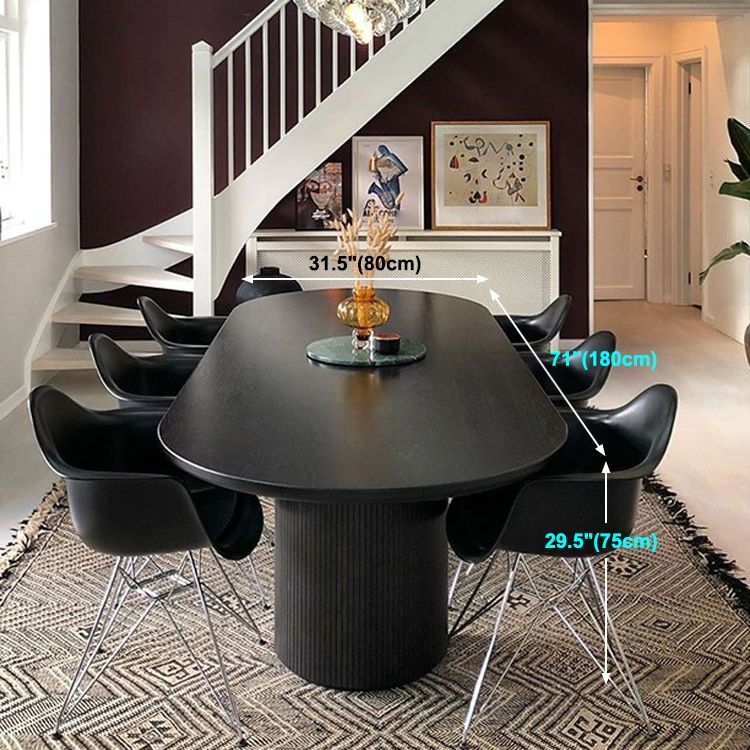 Modern Pine Wood Table for Restaurant Black Dining Table with Double Pedestal Clearhalo ' dining_table' 'Dining Tables & Seating' 'Dining Tables' 'furn' 'furn_dining_table' 'Furniture' 'furniture_dining_table' 'Kitchen & Dining Furniture' 'kitchen&dining_furn' 'kitchen' 'kitchen_dining_table' 1200x1200_01585a4c-6865-4459-a7bc-665841aad3a0