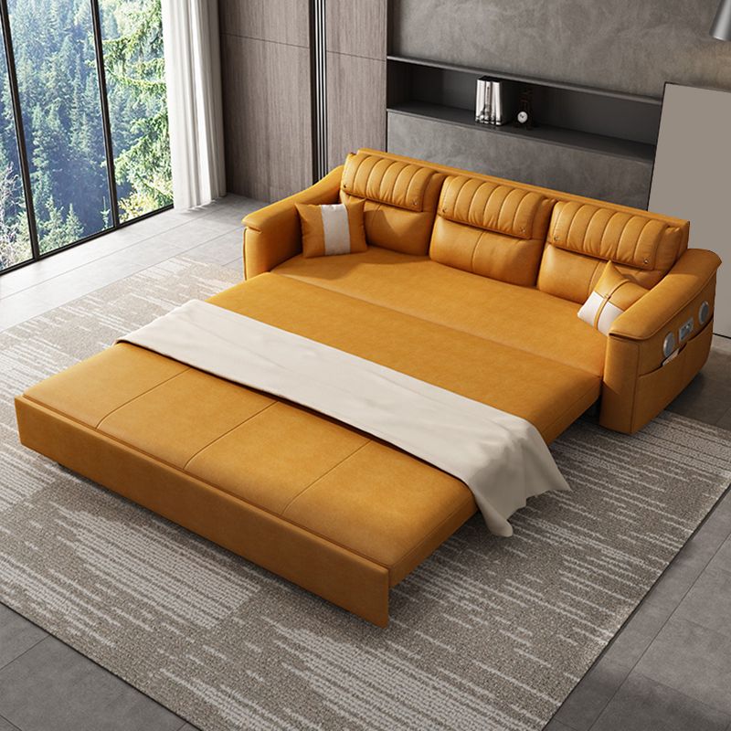 Divano letto per dormiente futon scandinavo telaio futon in pelle incollata