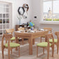 Contemporary Extendable Solid Wood Dining Table Kitchen Standard Dining Table with 4 Legs Base Clearhalo ' dining_table' 'Dining Tables & Seating' 'Dining Tables' 'furn' 'furn_dining_table' 'Furniture' 'furniture_dining_table' 'Kitchen & Dining Furniture' 'kitchen&dining_furn' 'kitchen' 'kitchen_dining_table' 1200x1200_0159920e-1838-48a1-a3d1-c4ac8244f546