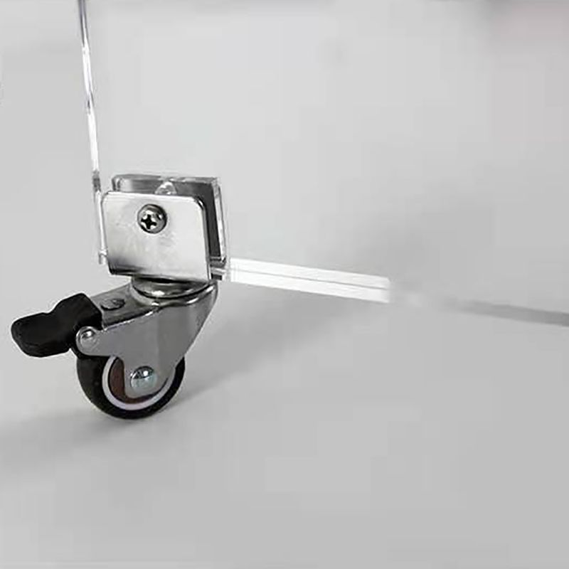 Sled 1 Single Coffee Table Clear Acrylic Cocktail Table with Casters Clearhalo 'Coffee & Accent Tables' 'Coffee Tables' 'coffee_tables' 'furn' 'furn_coffee_tables' 'Furniture' 'furniture_coffee_tables' 'Living Room Furniture' 1200x1200_015abdee-bb99-456a-b75f-b7458a63a478