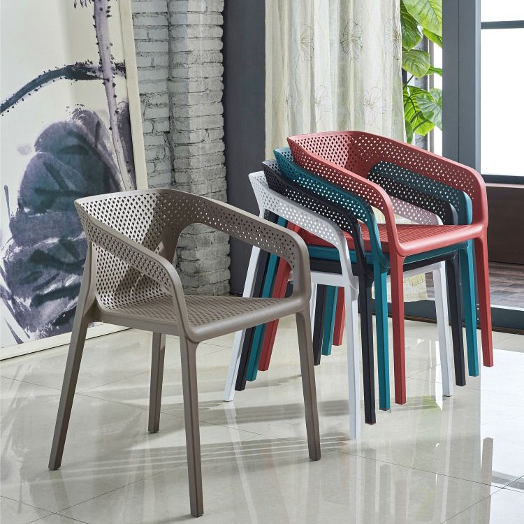 Modern Style Stackable Chairs Dining Arm Chairs with Plastic Legs for Kitchen Clearhalo ' kitchen&dining_furn' 'Dining Chairs' 'Dining Tables & Seating' 'dining_chair' 'furn' 'furn_dining_chair' 'Furniture' 'furniture_dining_chair' 'Kitchen & Dining Furniture' 'kitchen' 1200x1200_015ac1ab-6b42-41ac-a4d4-62eaa766f43d