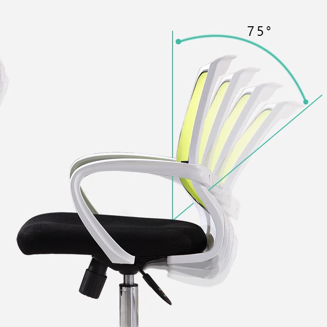 Modern Mid Back Desk stoel Mesh Fixed Arms Bureau Stoel voor thuiskantoor