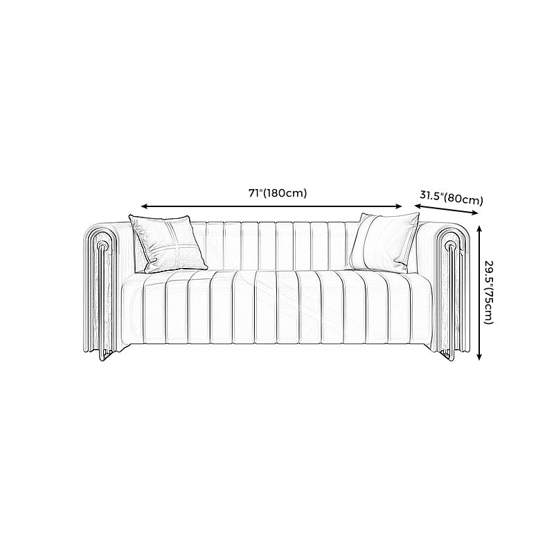 28" High Mid Century Modern Tuxedo Arm Sofa for Living Room, Apartment Clearhalo 'furn' 'furn_sofas' 'Furniture' 'furniture_sofas' 'Living Room Furniture' 'Sofa' 'sofas' 1200x1200_015c0faa-5c41-4380-bcf1-4ec9c5fa7918