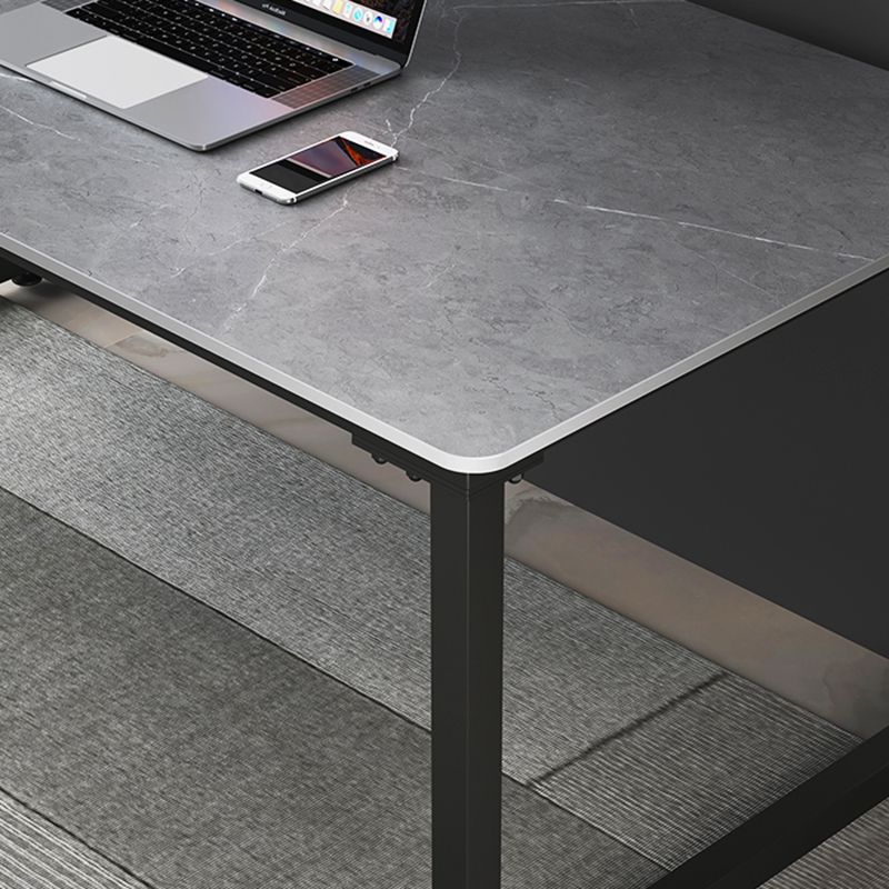 Escritorio de escritura de piedra contemporánea escritorio de oficina rectangular de trineo para el hogar