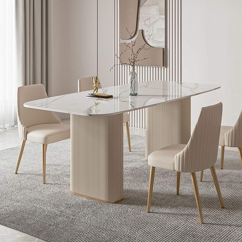 1/4/5/7 pezzi Set da pranzo mobili da pranzo in pietra per sala da pranzo