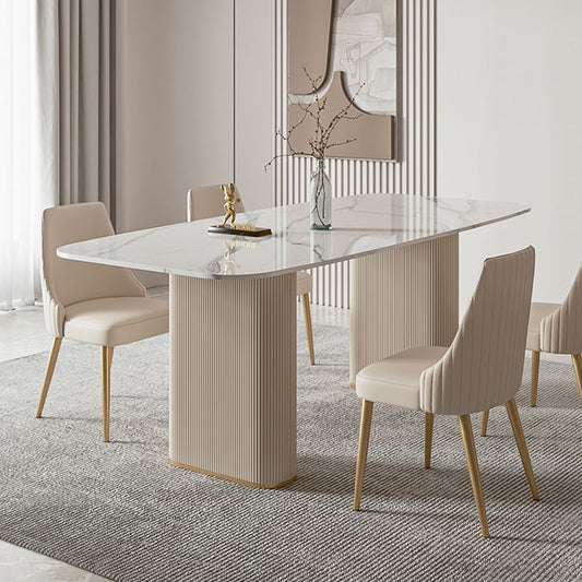 1/4/5/7 Pièces Ensemble de restauration meubles pour salle à manger en pierre pour salle à manger