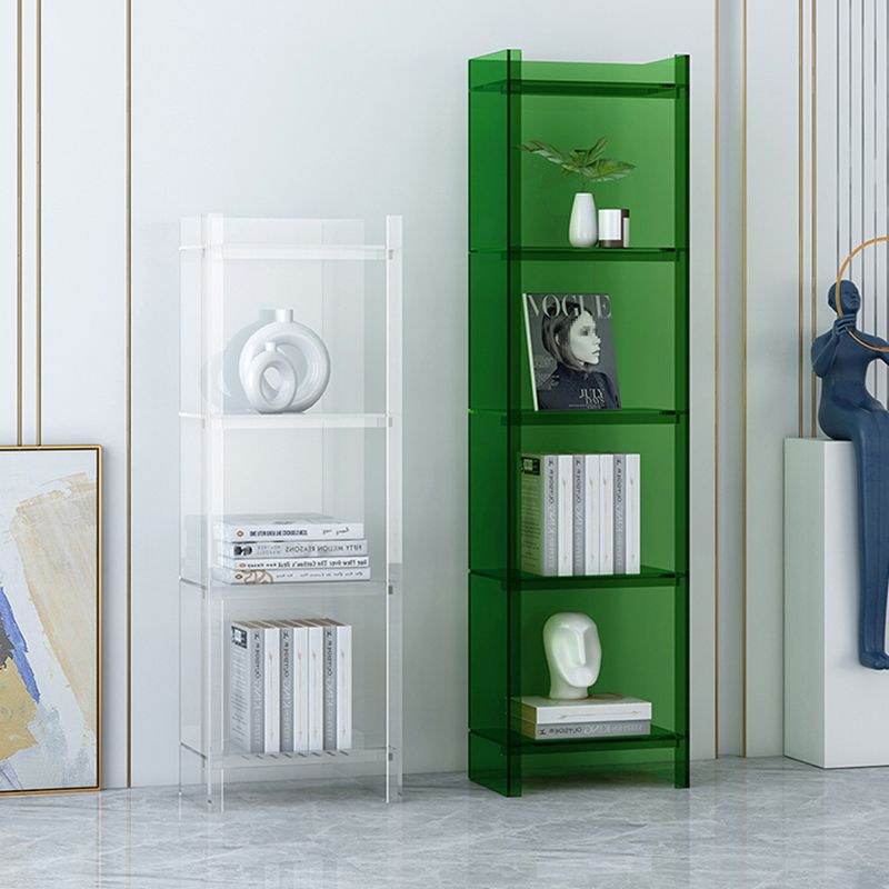 Acrylic Closed Back Standard Bookshelf Glam Vertical Bookshelf Clearhalo 'Bookcases' 'furn' 'furn_bookcases' 'Furniture' 'furniture_bookcases' 'Office Furniture' 1200x1200_0162dcb8-33b7-4383-a71c-849e409b8ee7