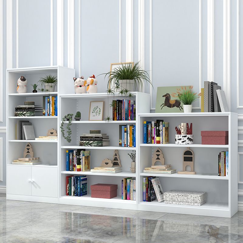Closed Metal Bookshelf Modern Home Living Room Rectangular Bookcase