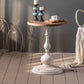 French Country Round Wood Top Coffee Table Iron Pedestal Cocktail Table Clearhalo 'Coffee & Accent Tables' 'Coffee Tables' 'coffee_tables' 'furn' 'furn_coffee_tables' 'Furniture' 'Living Room Furniture' 1200x1200_0164a078-6b72-4727-8871-538348b67feb