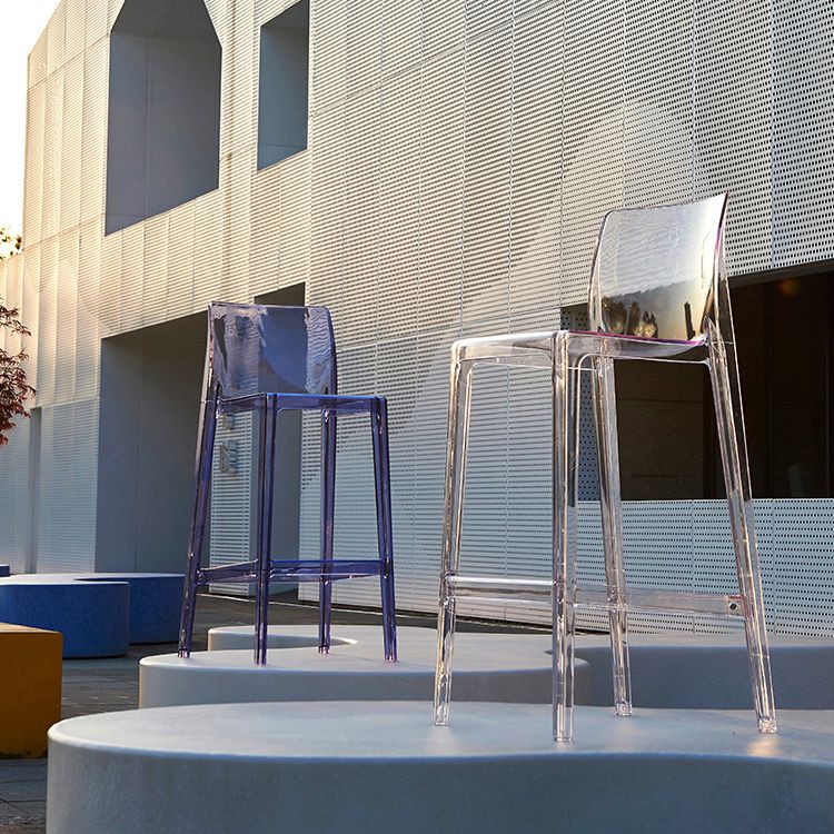 Contemporary Acrylic Counter Chair Low Back Indoor Bar Stools Clearhalo 'Bar Furniture' 'Bar Stools' 'bar_stools' 'furn' 'furn_bar_stools' 'Furniture' 'Kitchen & Dining Furniture' 1200x1200_01667767-f33a-4c0d-952d-97a5a5b6d04d