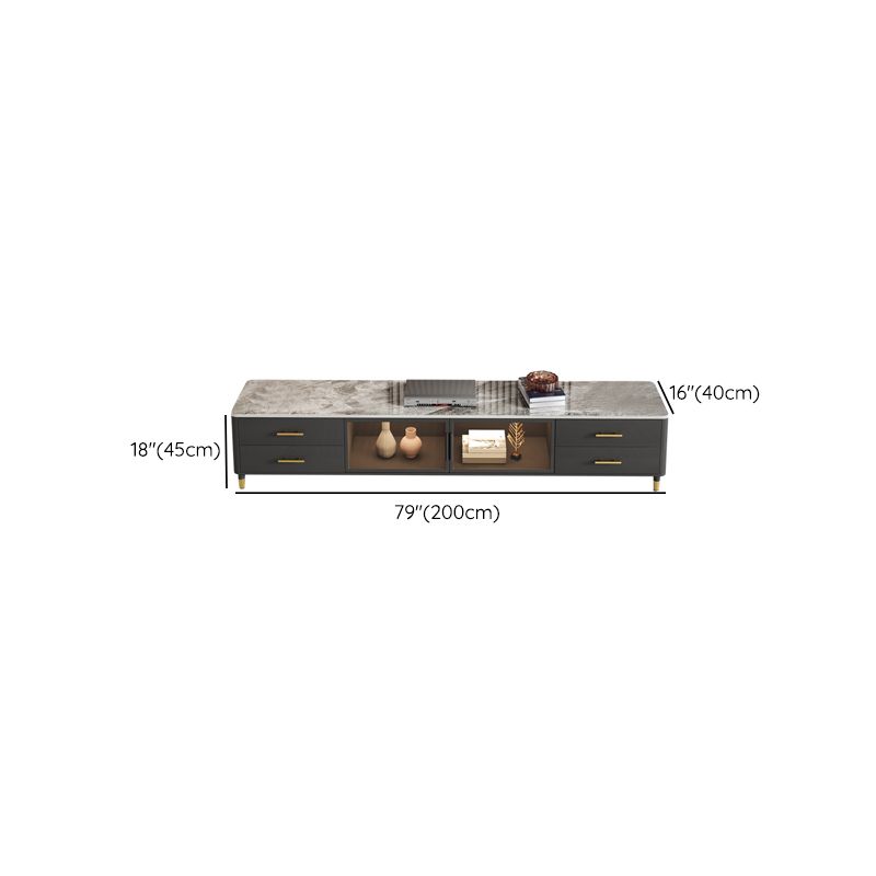 Enclosed Storage Stand Console Glam TV Media Console with 4 Drawers Clearhalo 'furn' 'furn_tv_stands_entertainment_centers' 'Furniture' 'Living Room Furniture' 'TV Stands & Entertainment Centers' 'TV Stands & Media Storage Furniture' 'tv_stands_entertainment_centers' 1200x1200_01673642-098c-45d4-92f4-a52aa5c7b644