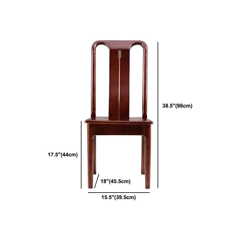 Silla de comedor tradicional de madera sólida silla lateral mate para casa para casa