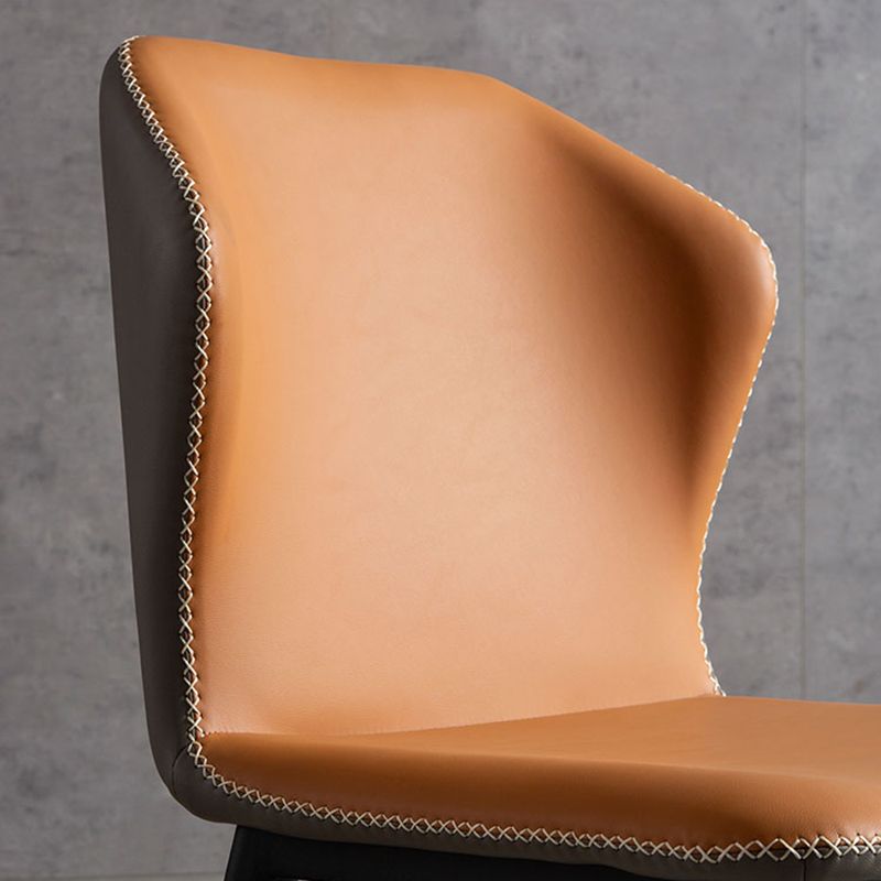 Industrial Indoor Side Chair Wingback Metal Upholstered Dining Room Chair (Set of 2) Clearhalo ' kitchen&dining_furn' 'Dining Chairs' 'Dining Tables & Seating' 'dining_chair' 'furn' 'furn_dining_chair' 'Furniture' 'furniture_dining_chair' 'Kitchen & Dining Furniture' 'kitchen' 1200x1200_016b0bec-12a5-4045-90c3-dbb9d0f488a2