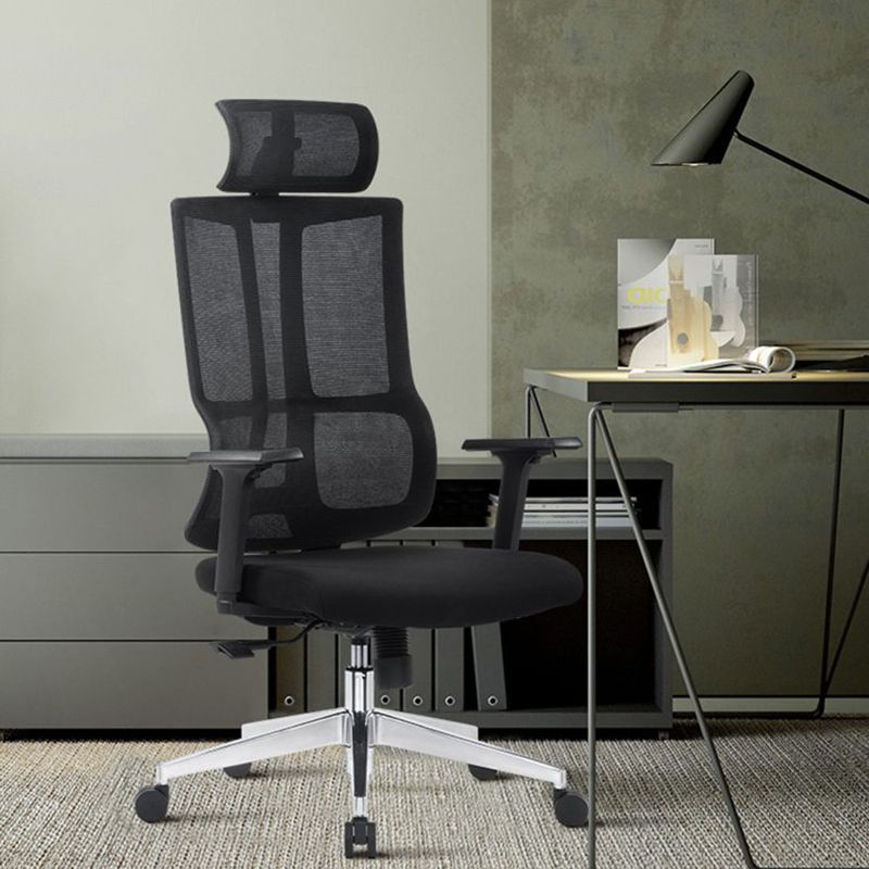 Contemporary Chair Adjustable Seat Height Ergonomic Pillow Included Office Chair Clearhalo 'furn' 'furn_office_chair' 'Furniture' 'Office Chairs' 'Office Furniture' 'office_chair' 1200x1200_016baeec-27fd-4eae-8124-2c8412d09e15