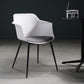 Scandinavian Dining Arm Chair Solid Back Side Chair with 4 Metal Legs for Home Use Clearhalo ' kitchen&dining_furn' 'Dining Chairs' 'Dining Tables & Seating' 'dining_chair' 'Furniture' 'furniture_dining_chair' 'Kitchen & Dining Furniture' 'kitchen' 1200x1200_016e19fa-aaa3-4bb9-aa28-88643621e6eb