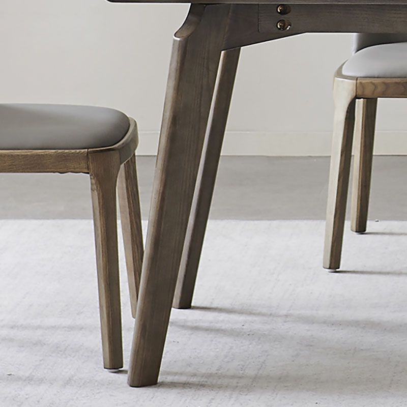 Modern Stone Dining Site Table 4 Wood Legs Rectangle Home Dining Table Clearhalo 'Dining Tables & Seating' 'Dining Tables' 'dining_table' 'furn' 'furn_dining_table' 'Furniture' 'furniture_dining_table' 'Kitchen & Dining Furniture' 'kitchen' 'kitchen_dining_table' 1200x1200_016e53e1-e36a-48f5-9c67-187eeadcfc24