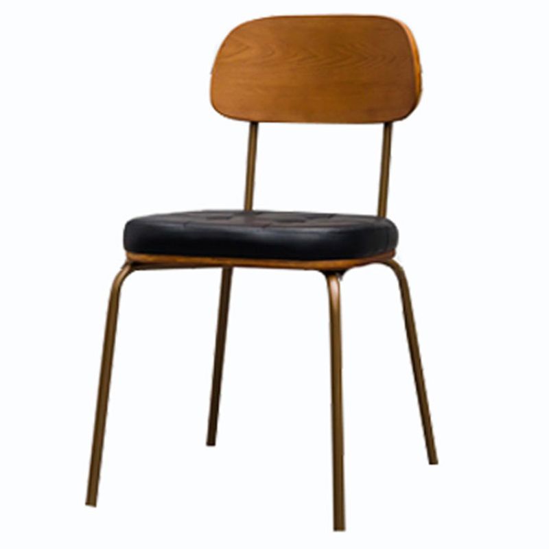 Industrial Dining Chair with 4 Metal Legs Open Back Side Chair for Home Use Clearhalo ' kitchen&dining_furn' 'Dining Chairs' 'Dining Tables & Seating' 'dining_chair' 'furn' 'furn_dining_chair' 'Furniture' 'furniture_dining_chair' 'Kitchen & Dining Furniture' 'kitchen' 1200x1200_01703f85-cfd1-4406-8b13-d340fe66e606