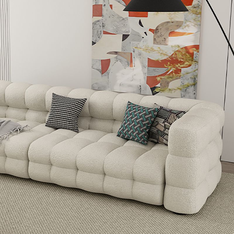 35" Wide Scandinavian Sofa Bed White Fabric Seating with Pillows Clearhalo 'furn' 'furn_sofas' 'Furniture' 'Living Room Furniture' 'Sofa' 'sofas' 1200x1200_0171535c-2b39-4bbe-be5c-8f15015f775f