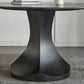 Convertible Dining Table Round Stone Dining Table with Pedestal