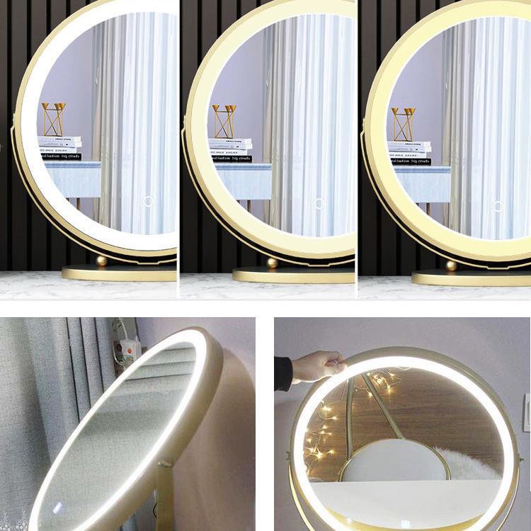 Cossero de metal de tocador glamoroso de 27 "de ancho con cajón