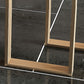 Rectangle Bar Table Contemporary Bar Dining Table with 4 Gold Legs Clearhalo 'Bar Furniture' 'Bar Tables' 'bar_tables' 'furn' 'furn_bar_tables' 'Furniture' 'furniture_bar_tables' 'Kitchen & Dining Furniture' 1200x1200_01732dc8-7854-448b-83d9-790e129f7d1b