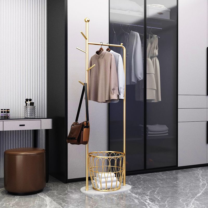 Wunderschöner Metallbezug -Rack Multi -Kleider -Haken Kleiderbügel mit Lagerung