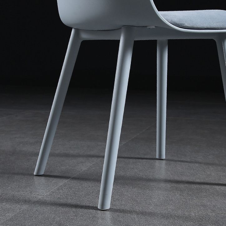 Scandinavian Plastic Restaurant Side Chair Matte Finish Parsons Dining Chair (Set of 4) Clearhalo ' kitchen&dining_furn' 'Dining Chairs' 'Dining Tables & Seating' 'dining_chair' 'furn' 'furn_dining_chair' 'Furniture' 'furniture_dining_chair' 'Kitchen & Dining Furniture' 'kitchen' 1200x1200_017bf0a9-974f-412a-9cb8-e249aa260018