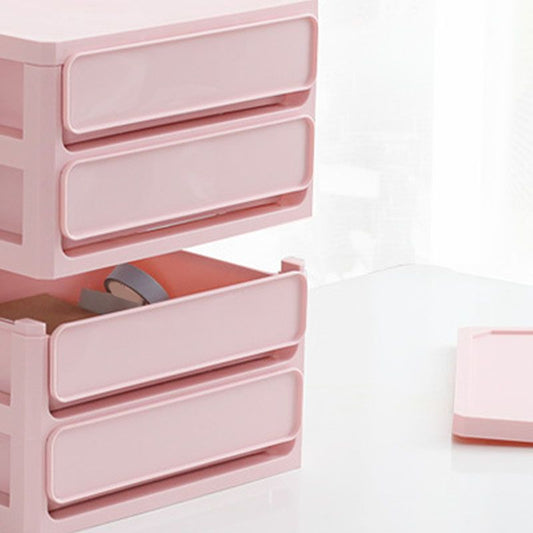 Gabinete de plástico de archivador moderno con cajones para el hogar u oficina