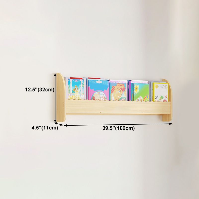 Contemporary Style Bookshelf Solid Wood Wall Mounted Bookcase for Home Office Clearhalo 'Bookcases' 'furn' 'furn_bookcases' 'Furniture' 'furniture_bookcases' 'kitchen' 'kitchen_bookcases' 'Living Room Furniture' 'Office Furniture' 1200x1200_017e1544-c94a-43bc-8bd6-de657eafa3ac