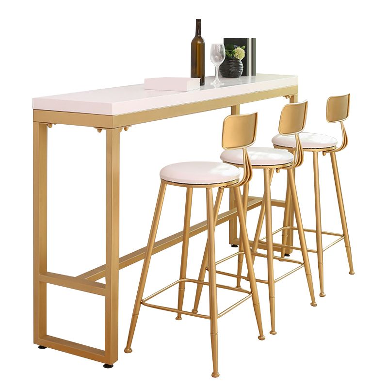 Rectangle Pub Table Glam Solid Wood Bar Table for Indoor and Breakroom Clearhalo 'Bar Furniture' 'Bar Tables' 'bar_tables' 'furn' 'furn_bar_tables' 'Furniture' 'Kitchen & Dining Furniture' 1200x1200_017ec13f-bfc0-45c0-b986-f758d355fa38