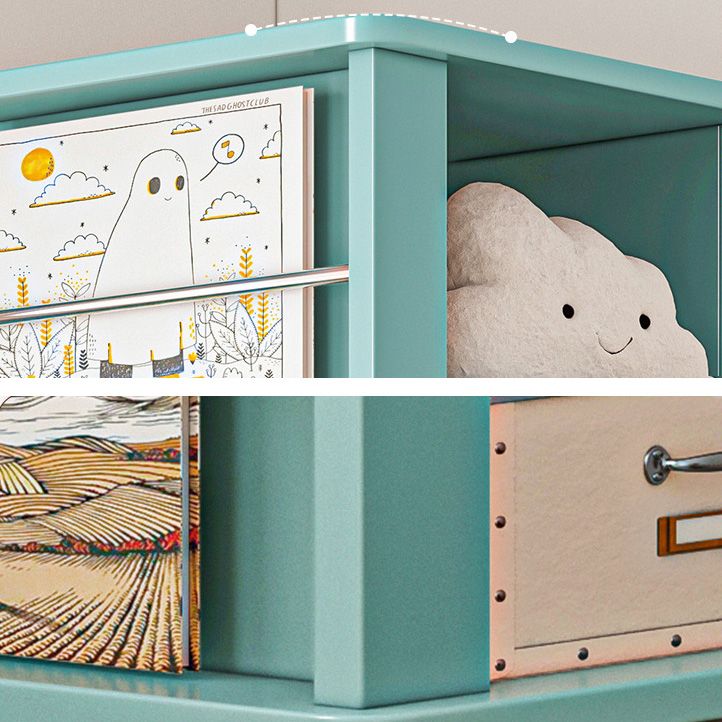 Scandinavian Manufactured Wood Corner Bookshelf Vertical Bookshelf with Caster Wheels Clearhalo 'Bookcases' 'furn' 'furn_bookcases' 'Furniture' 'furniture_bookcases' 'kitchen' 'kitchen_bookcases' 'Living Room Furniture' 'Office Furniture' 1200x1200_0180603d-180d-4d5e-b9cc-20e2ae788827