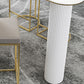 41.3-inch Stone Top Table Modern Style Bistro Pub Table for Living Room Clearhalo 'Bar Furniture' 'Bar Tables' 'bar_tables' 'furn' 'furn_bar_tables' 'Furniture' 'Kitchen & Dining Furniture' 1200x1200_0180a97e-363a-421a-a4b8-d908f0ade177