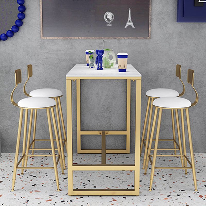 Contemporary Marble Pub Height Dining Table Trestle Indoor Counter Height Dining Table Clearhalo 'Bar Furniture' 'Bar Tables' 'bar_tables' 'furn' 'furn_bar_tables' 'Furniture' 'furniture_bar_tables' 'Kitchen & Dining Furniture' 'kitchen&dining_furn' 'kitchen' 1200x1200_018194d4-de56-4c6a-8ac3-0270e42b8ae1