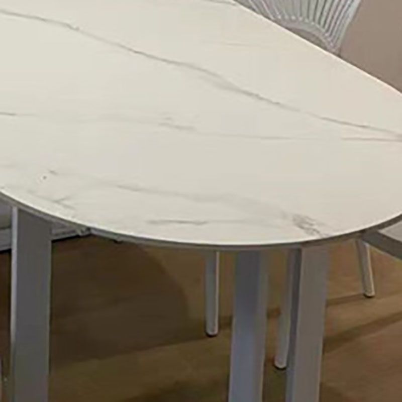 Sintered Stone Top Table with Double Pedestal Modern White Table for Restaurant Clearhalo 'Dining Tables & Seating' 'Dining Tables' 'dining_table' 'furn' 'furn_dining_table' 'Furniture' 'furniture_dining_table' 'Kitchen & Dining Furniture' 'kitchen' 'kitchen_dining_table' 1200x1200_0181a4aa-78d2-474a-b845-48af8c36de2e