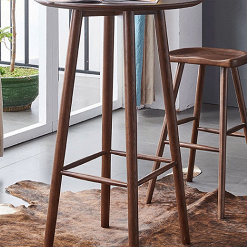 Tavolo da pranzo a barre contemporaneo interno tavolo da bar in legno massiccio