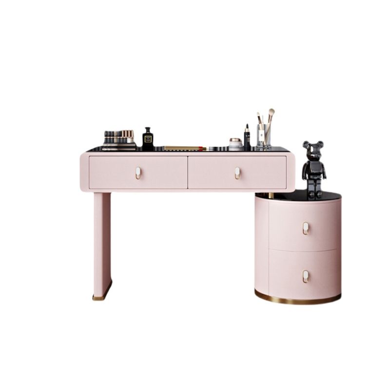 Light Glass Top Makeup Vanity Desk Storage Box Makeup Vanity Set Clearhalo 'Bedroom Furniture' 'furn' 'furn_makeup_vanities' 'Furniture' 'Makeup Vanities' 'makeup_vanities' 1200x1200_018303b2-bef8-45ee-ad0a-3337f219eca4