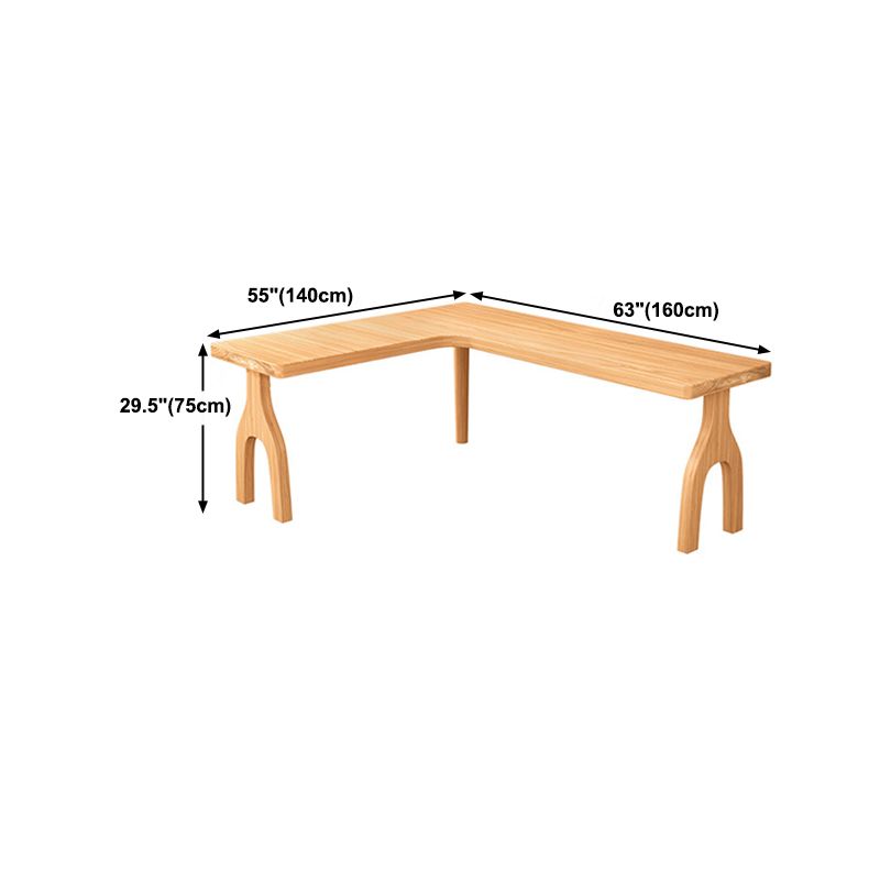 Contemporary Style L-Shape Home Wrting Desk Simple Solid Wood Working Writing Desk Clearhalo 'furn' 'furn_office_desk' 'Furniture' 'Office Desks' 'Office Furniture' 'office_desk' 1200x1200_01840fe3-ccbc-4e04-a3fa-1509976a100c