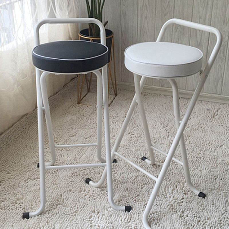Nordic Style Pu Leather Barstools Folding Counter Stools for Dining Room Clearhalo 'Bar Furniture' 'Bar Stools' 'bar_stools' 'furn' 'furn_bar_stools' 'furniture_bar_stools' 'Kitchen & Dining Furniture' 'kitchen&dining_furn' 'kitchen' 'kitchen_furn' Furniture' 1200x1200_01848331-d0f4-4c36-a495-4ed7bde1ad48