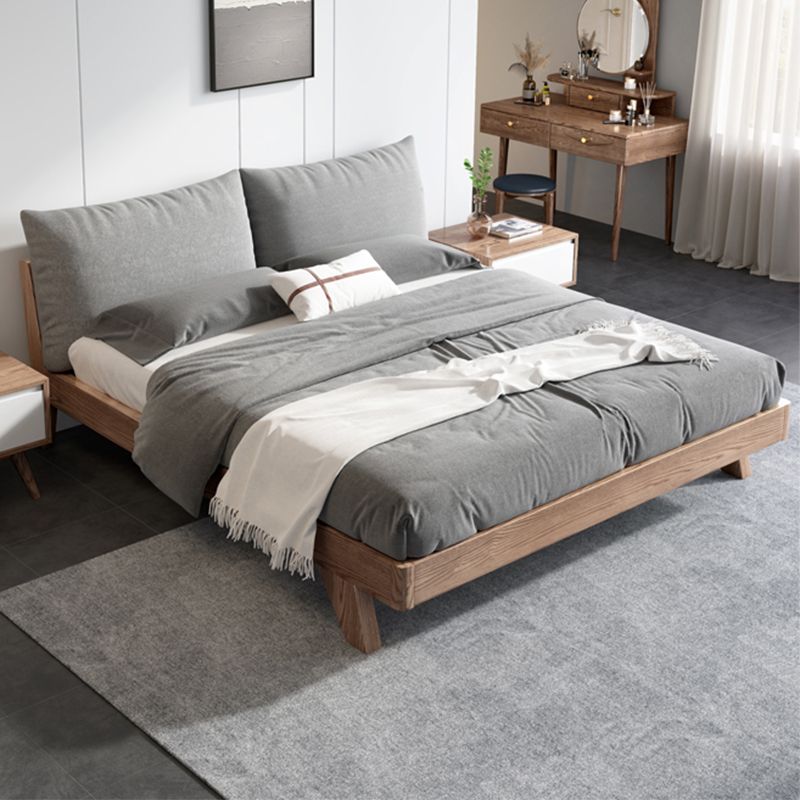 Legno a basso profilo a basso profilo imbottito Nordic da 35,43 pollici H-letto con testiera