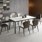 Contemporary Sintered Stone Rectangle Table Set 1/3/4/5/7 Pieces Dining Set Clearhalo 'Dining Room Sets' 'Dining Tables & Seating' 'dining_room_set' 'furn' 'furn_dining_room_set' 'Furniture' 'Kitchen & Dining Furniture' 1200x1200_0187d133-6edb-4735-88a0-db3d2370243d