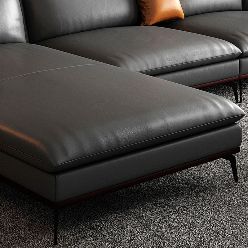 Sofá de sofá contemporáneo Sofá de cuero acampado estacionario