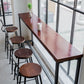 Industrial Style Solid Wood Bar Table Rectangle Bar Height Bar Dining Table Clearhalo 'Bar Furniture' 'Bar Tables' 'bar_tables' 'furn' 'furn_bar_tables' 'Furniture' 'Kitchen & Dining Furniture' 1200x1200_01882c5f-8589-4d26-b7b5-bb72cd9c9a2a