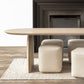 Oval Double Pedestal Modern Dining Table Wood Color Fixed Table of Solid Wood Clearhalo ' dining_table' 'Dining Tables & Seating' 'Dining Tables' 'furn' 'furn_dining_table' 'Furniture' 'furniture_dining_table' 'Kitchen & Dining Furniture' 'kitchen&dining_furn' 'kitchen' 'kitchen_dining_table' 1200x1200_01899f42-811b-491e-8473-d8eaa65da245