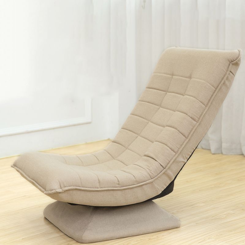 Sedia a poltrona in metallo reclinabile con miscela in cotone giutrio